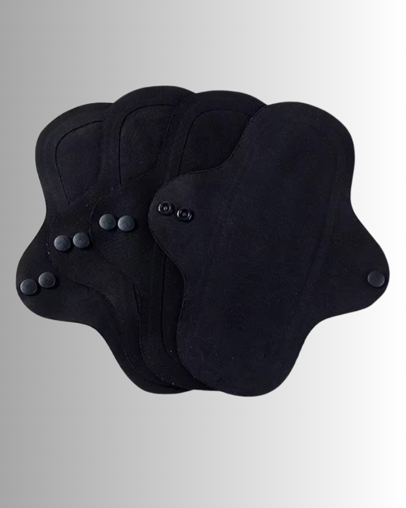 Pack de 4 serviettes hygiéniques lavable