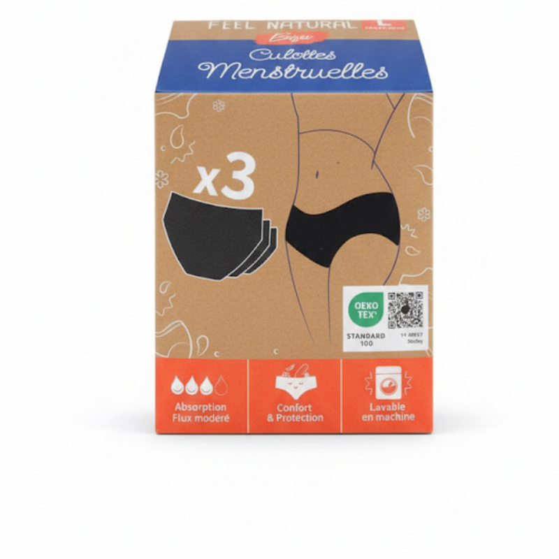 Pack de 3 culottes menstruelles Culottissime (Collection limitée)
