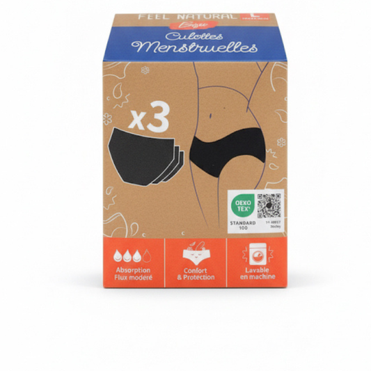 Pack de 3 culottes menstruelles Culottissime (Collection limitée)