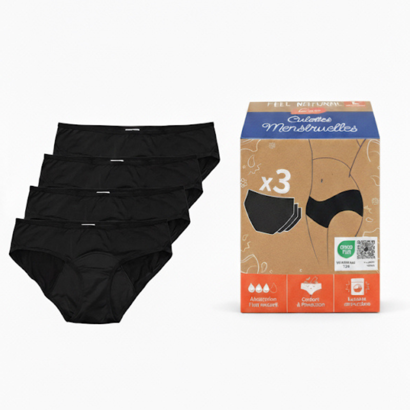Pack de 3 culottes menstruelles Culottissime (Collection limitée)